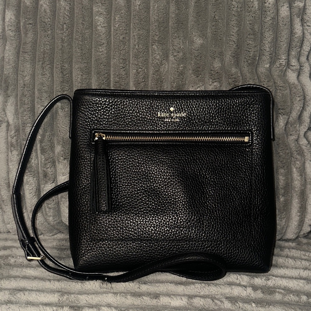 Kate Spade Textured Black Crossbody Bag